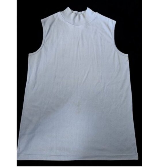 * BRIDGE GATE Light Blue Sleeveless Mock Turtleneck Top Ladies MEDIUM - Picture 1 of 3